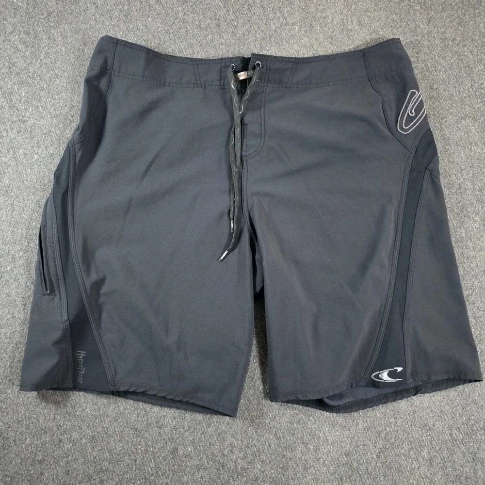 ONeill Superfreak Boardshorts Mens Size 40 Black Hyperfreak Stretch Water Shorts